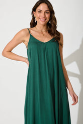 Green Maxi Dress - No Scrubs Style